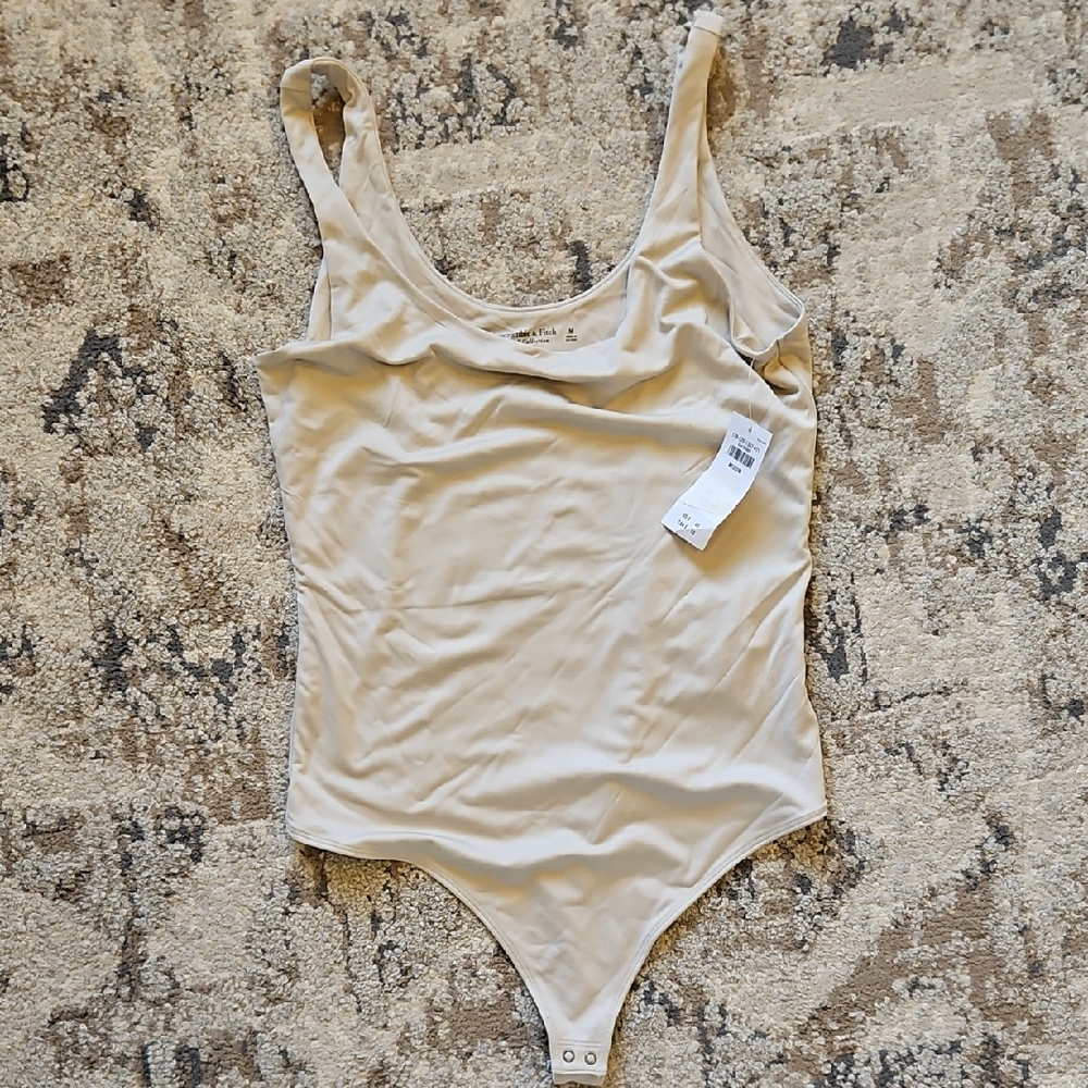 Abercrombie & Fitch Beige Bodysuit